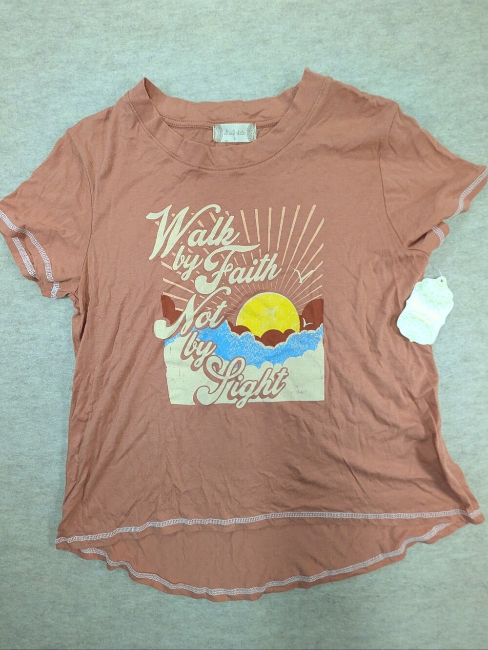 Walk By Faith Alter'd State NWT Oversized Simple Flowy Soft T Shirt Size Small